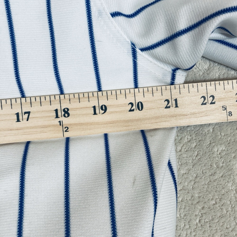 FELCO LOS ANGELES DODGERS BOMBER STYLE Pinstripe JACKET VINTAGE USA 80s Medium - Picture 5 of 16